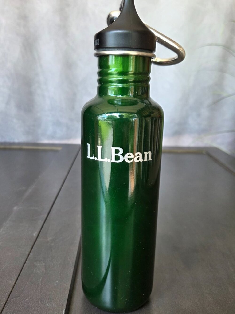 Vintage LL Bean Klean Kanteen Water Bottle with Carribeaner - Good Condition